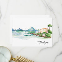 Watercolor Mediterranean Landscape Custom Name