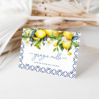 Watercolor Mediterranean Lemon Bridal Shower