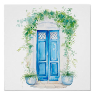 Watercolor Mediterranean Poster