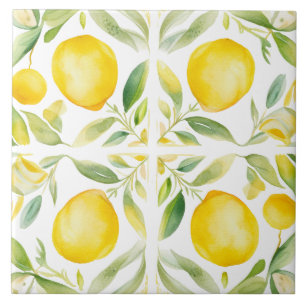 Watercolor Mediterranean Tile