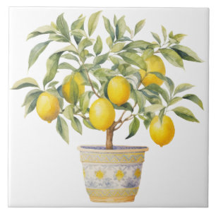 Watercolor Mediterranean Tile