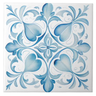 Watercolor Mediterranean Tile