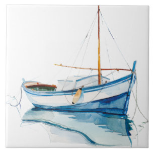 Watercolor Mediterranean Tile