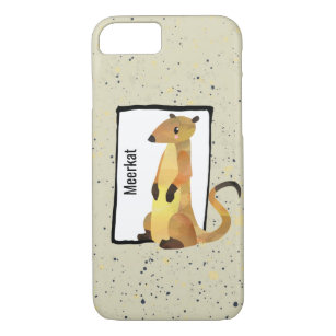Watercolor Meerkat on a Beige Background Case-Mate iPhone Case