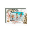 Watercolor Mele Kalikimaka Hawaiian Photo 