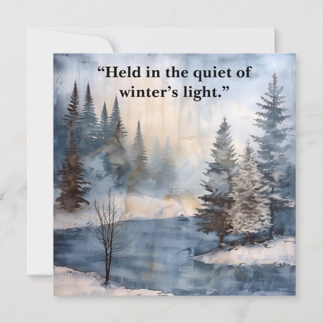 Watercolor Memorial Sympathy Card (Front)