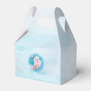 Watercolor Mermaid Birthday Party Favour Box