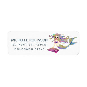 Watercolor Mermaid themed Birthday Party