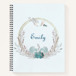 Watercolor Mermaid & Wreath Bullet Journal