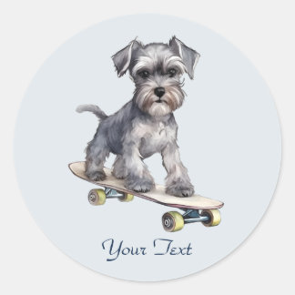 Watercolor Miniature Schnauzer Sticker