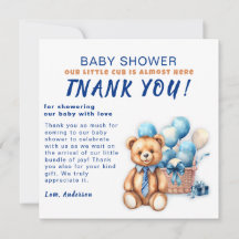 Watercolor minimalist baby shower boy