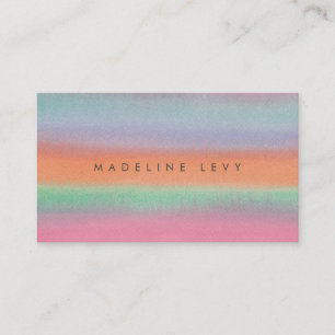 Watercolor Minimalist Modern Appointment Business Card