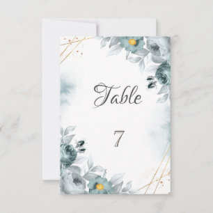 Watercolor Mint Green Roses Invitation