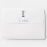Watercolor Mint Julep Seersucker Bridal Shower