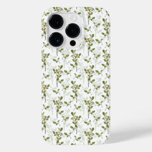 Watercolor Mistletoe Winter Flora Case-Mate iPhone 14 Pro Case