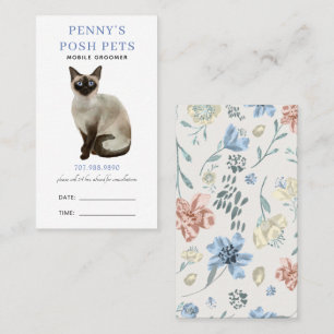 Watercolor Mobile Pet Groomer Appointment Card