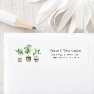 Watercolor Modern Elegant Return Address
