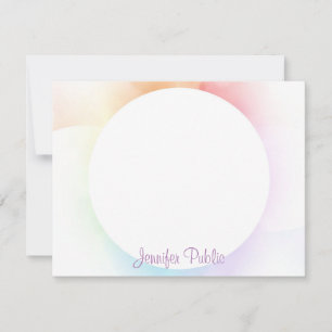 Watercolor Modern Template Handwriting Script Chic