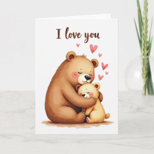 Watercolor Momma Bear Card