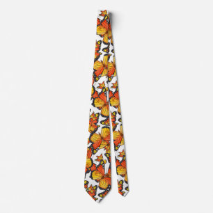 Watercolor Monarch Butterflies 5 Tie