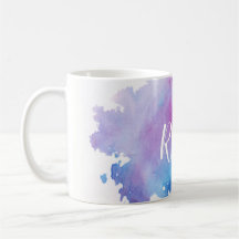 Watercolor Monogram Mug
