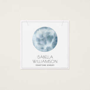 Watercolor Moon Jewelry Display Card