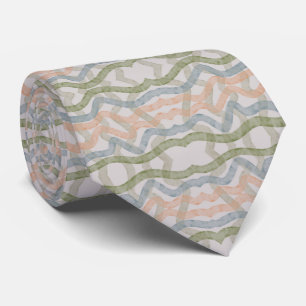 Watercolor Mopping Brushstrokes In Soft Pastel Tie