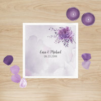 Watercolor Morada Napkins