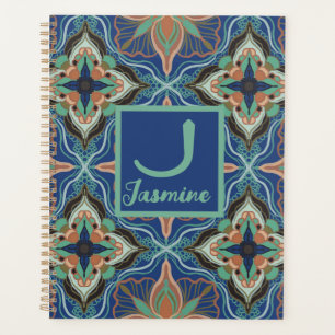 Watercolor Moroccan Marrakech Floral Personalised Planner
