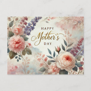 watercolor Mother’s Day postcard