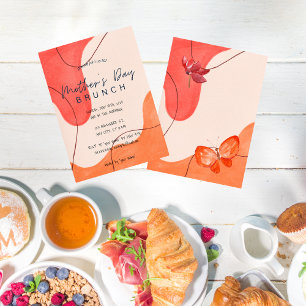 Watercolor Mother's Day Brunch Invitation