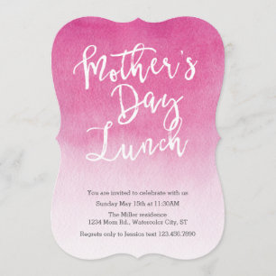Watercolor Mother's Day Lunch Invitation