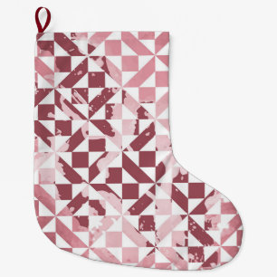 Watercolor motifs 2 large christmas stocking