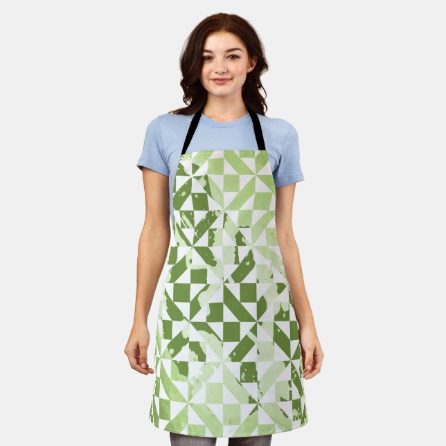 Watercolor motifs 3 apron (Worn)