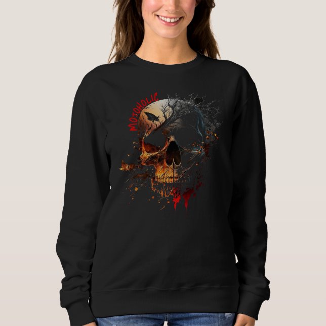 Watercolor Motoholic Sweatshirt (Front)
