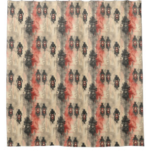 Watercolor motorcycles, bikers, racing, motorcycli shower curtain