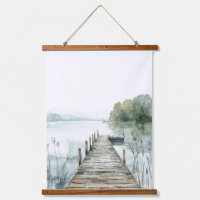 Watercolor Mountain Lake