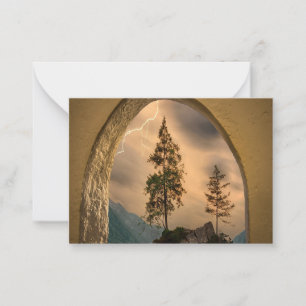 Watercolor Mountain ,Nature Waterco Card