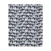 Watercolor Mountain Stripes Pattern Fleece Blanket