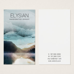 Watercolor Mountains Earring Jewellery Display Car