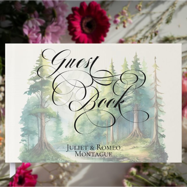 Watercolor Mountains Wedding Guest Book (Creator Uploaded)
