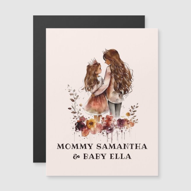 Watercolor Mum and Daughter (1) (Front/Back)