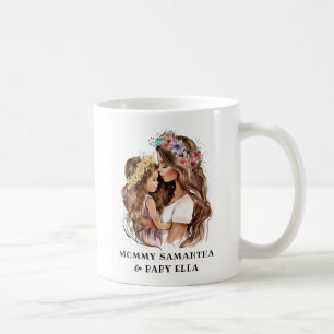 Watercolor Mum and Daughter (2) Coffee Mug