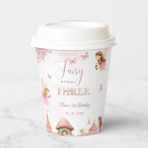 Watercolor Mushroom Fairy 3rd Birthday Forest