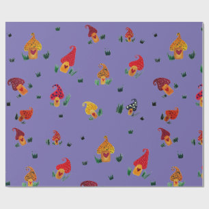 Watercolor mushrooms  Wrapping Paper