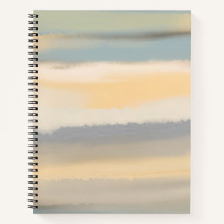 Watercolor muted landscape abstract painting notebook