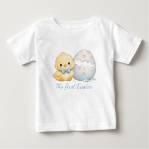 Watercolor My First Easter Chick Toddler Tshirt