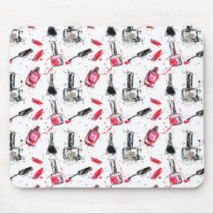 Watercolor Nail Polish Pattern Mouse Mat