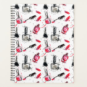 Watercolor Nail Polish Pattern Planner