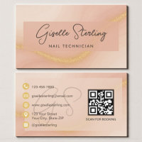 Watercolor Nail Technician QR Code